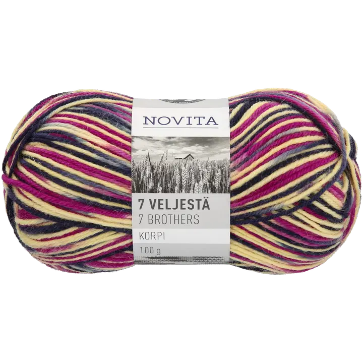 Novita garn 7 Veljestä Korpi 100g 834