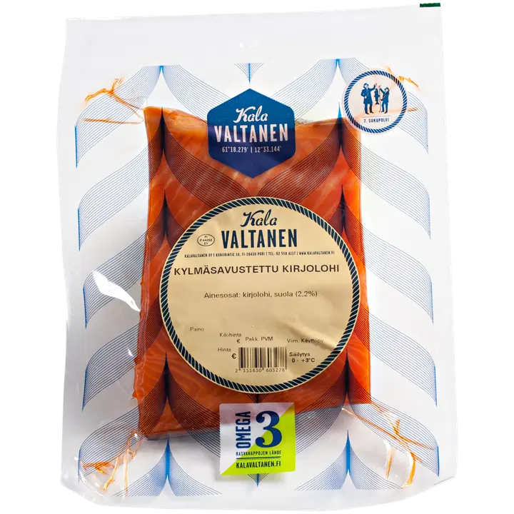 KalaValtanen kylmäsavu kirjolohifile pala n. 400g