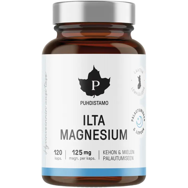 Puhdistamo magneesiumi tabletid 120 tk, õhtuks