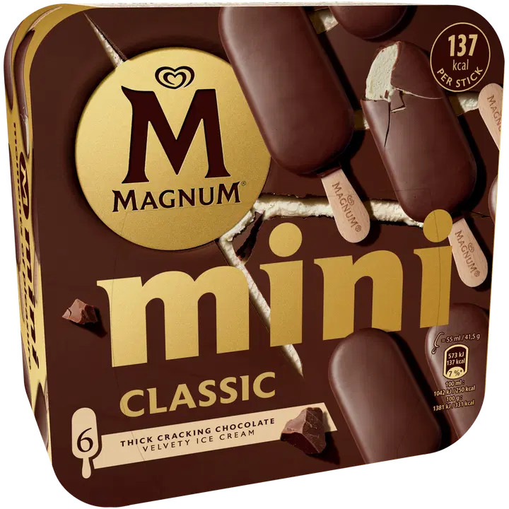 Magnum Classic Jäätelö Monipakkaus 330ml/249g 6kpl