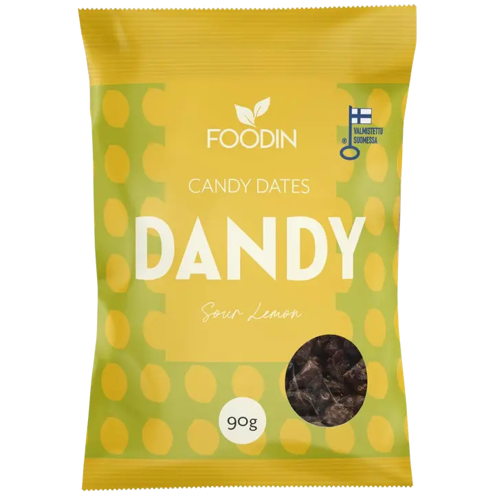 Foodin Dandy Candy Dates, Sour Lemon, 90 g