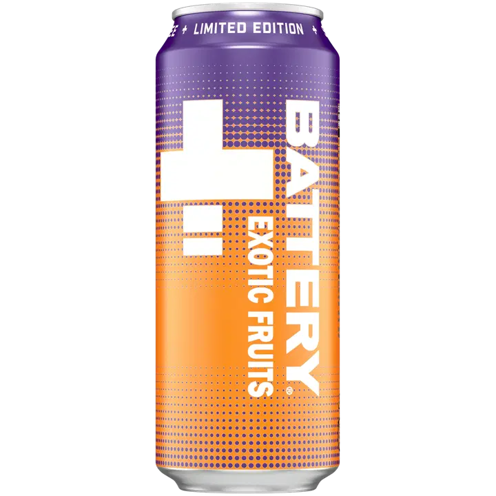 Battery Sugar Free Exotic Fruits energiajuoma tölkki 0,5 L