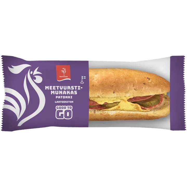 Saarioinen Good to Go Meetvursti-munakaspatonki 190g