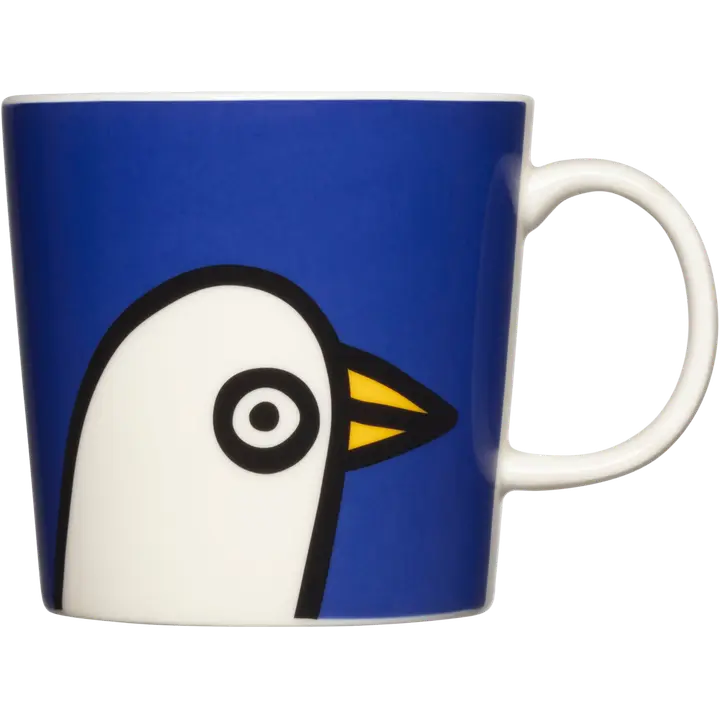 Iittala Oiva Toikka kokoelma Lintunen muki 0,3l sininen