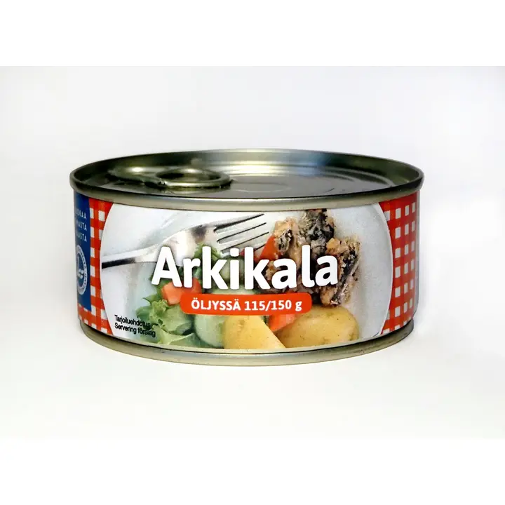 Pielisen kalajaloste Arkikala öljyssä 150 g/115 g