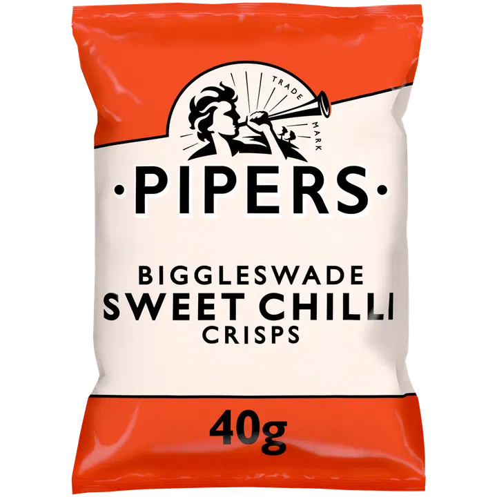 Pipers Crisps Biggleswade sweet chili perunalastu 40g
