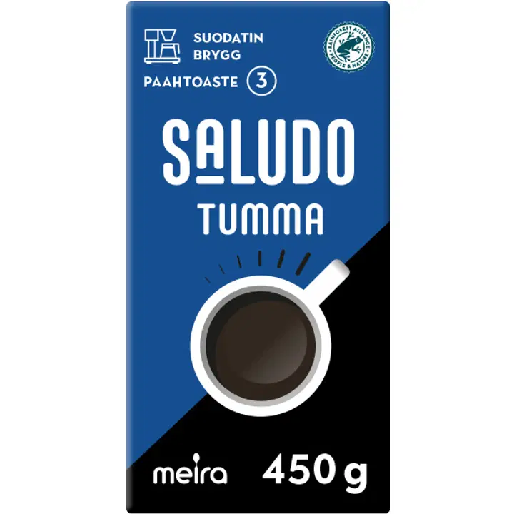 Saludo Mörk rost bryggkaffe RAC 450g