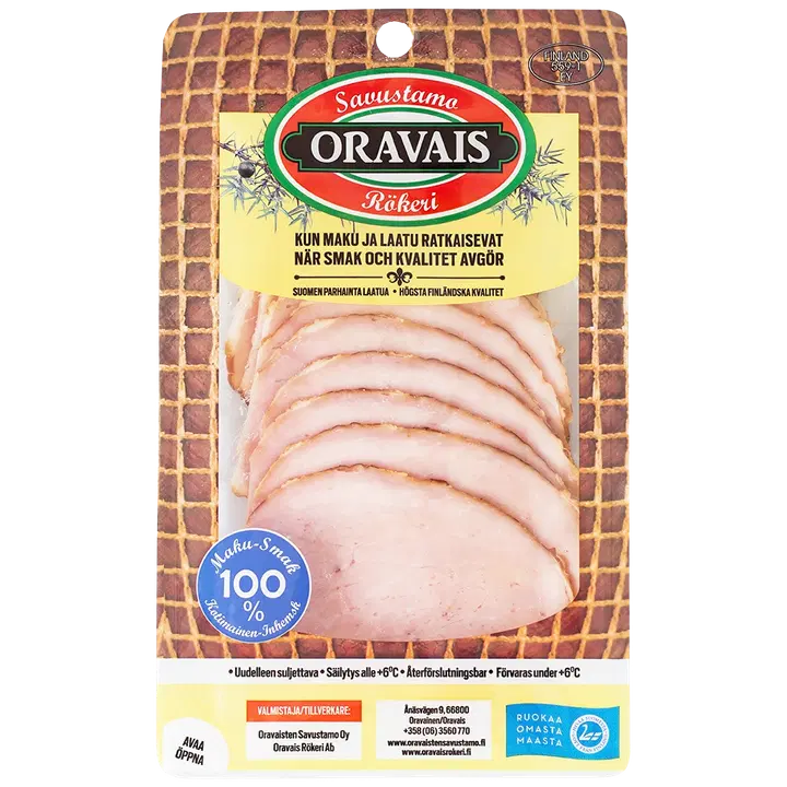 Oravais Savustettu possun sisäpaisti, viipaleet 150g