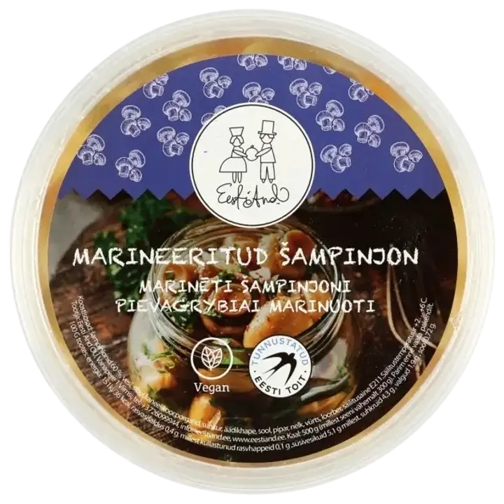 Marineeritud šampinjonid 500g