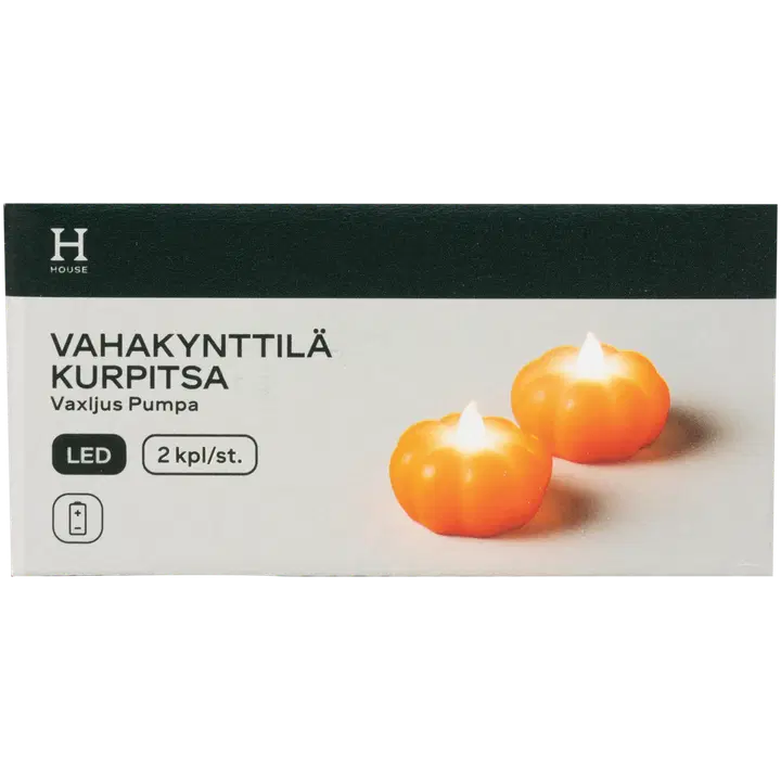 House LED-vaxljus Pumpa 2-pack