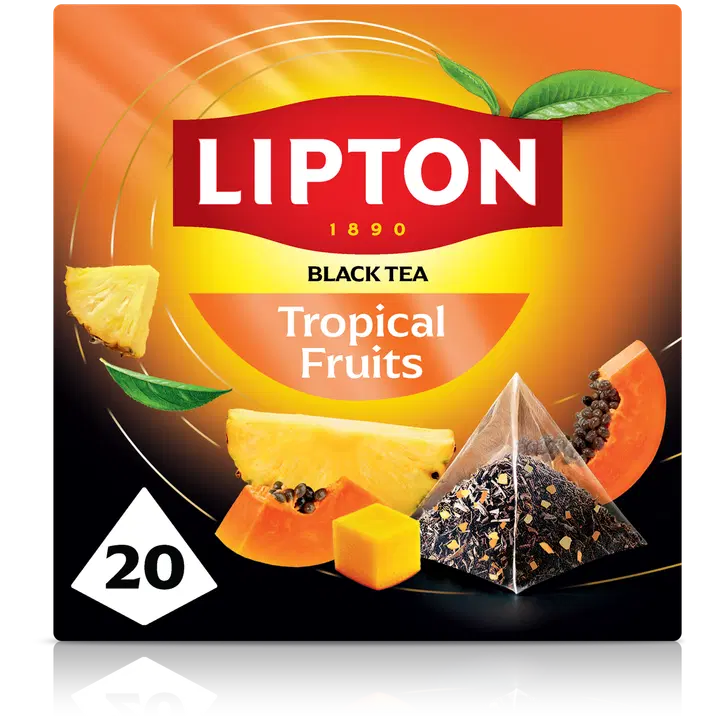 Lipton Tropical Fruit musta tee 20pss