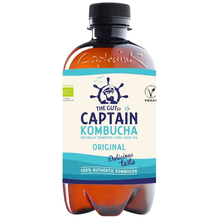 400ml The Gutsy Captain Kombucha Original kombucha-juoma LUOMU