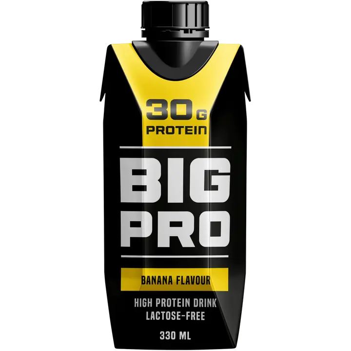 BIG PRO proteiinijuoma banaani 330 ml UHT laktoositon