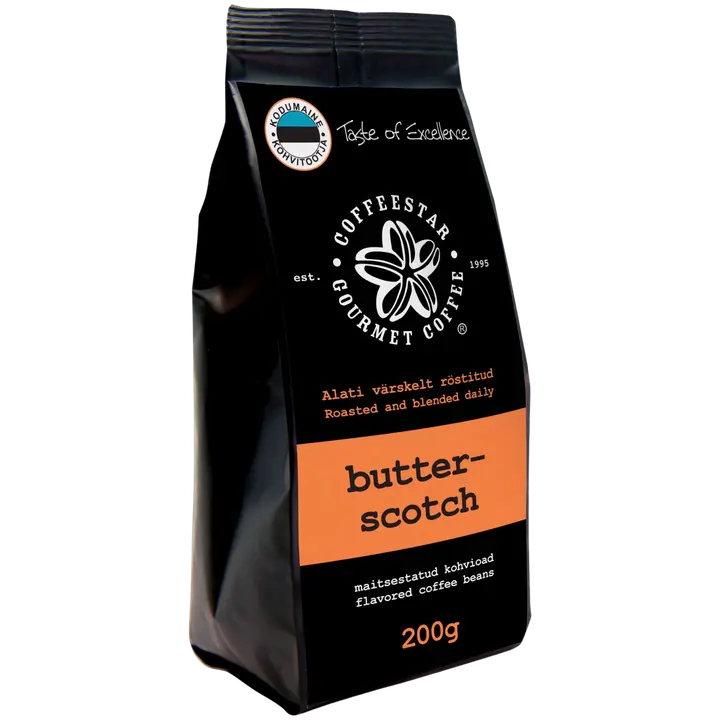 Coffeestar maitsestatud kohvioad karamelli-iirise 200g