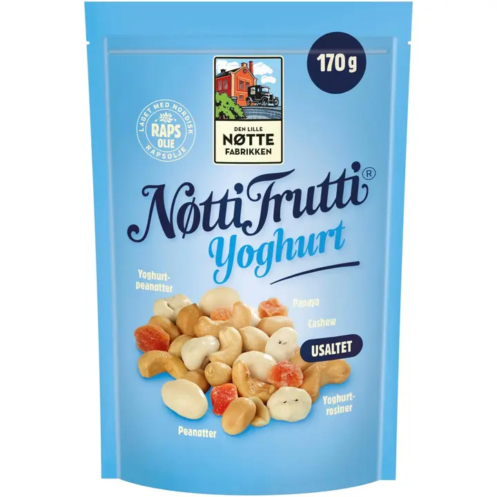 Den Lille Nøttefabrikken NøttiFrutti Yoghurt pähkinä-hedelmäsekoitus170g