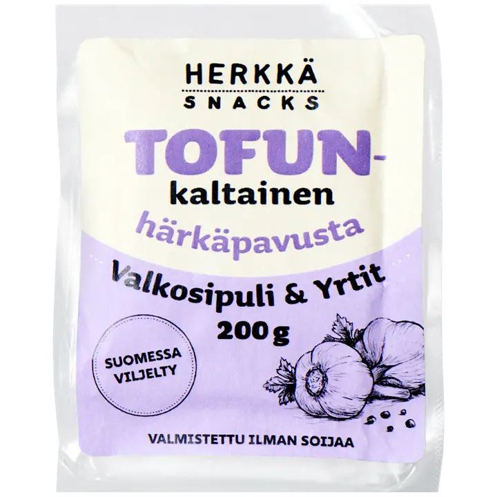 Herkkä Snacks Tofunkaltainen Valkosipuli & Yrtit 200g