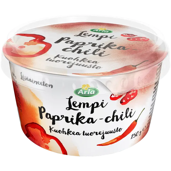Arla Lempi Paprika & chili tuorejuusto kuohkea 150 g