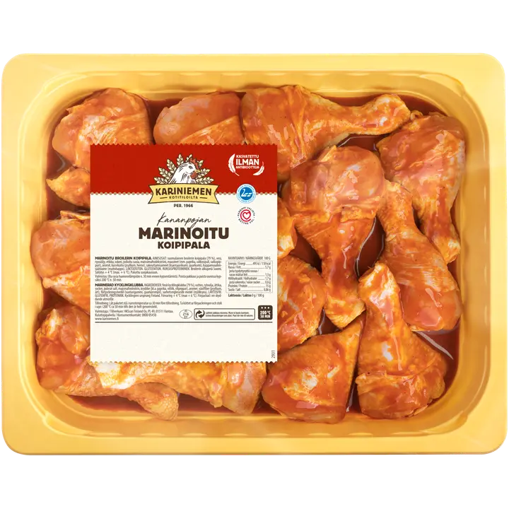 Kariniemen Kananpojan koipipala marinoitu n. 1,5 kg