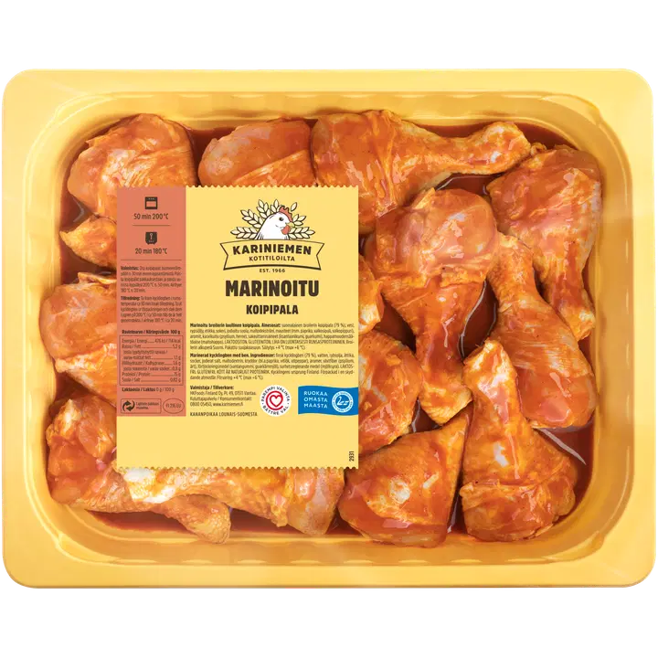 Kariniemen Kananpojan koipipala marinoitu n. 1,5 kg