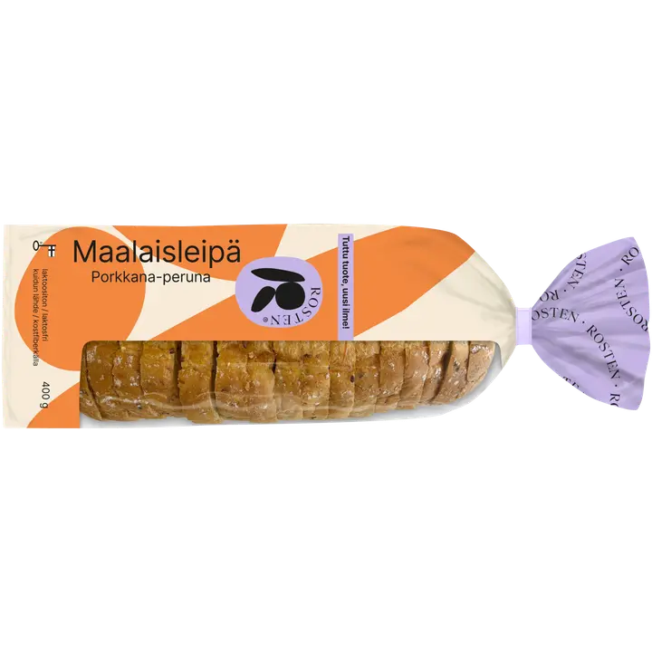 Rosten porkkana-peruna maalaisleipä 400g sekaleipä