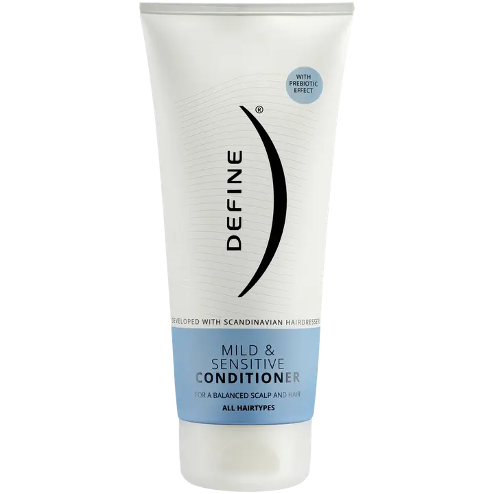 Define Mild & Sensitive conditioner prebiootteja sisältävä mieto ja hajusteeton hoitoaine kaikille hiustyypeille 200ml