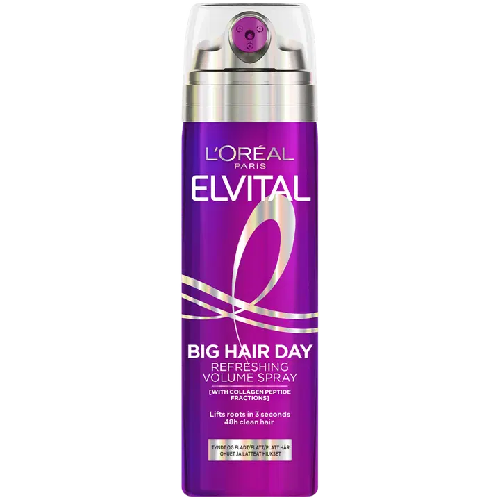 L'Oréal Paris Elvital Collagen Lifter Big Hair Day Refreshing Volume Spray ohuille ja latteille hiuksille 200 ml