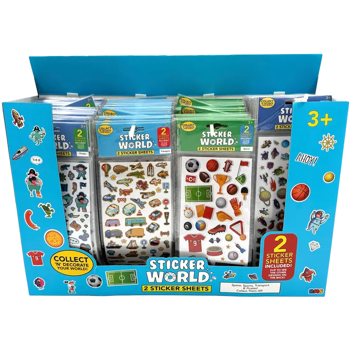 Sticker World tarra-arkki 2kpl/pkt Blue