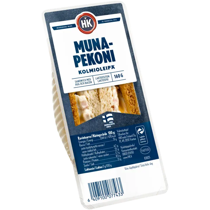 HK Muna-pekoni kolmioleipä 160 g
