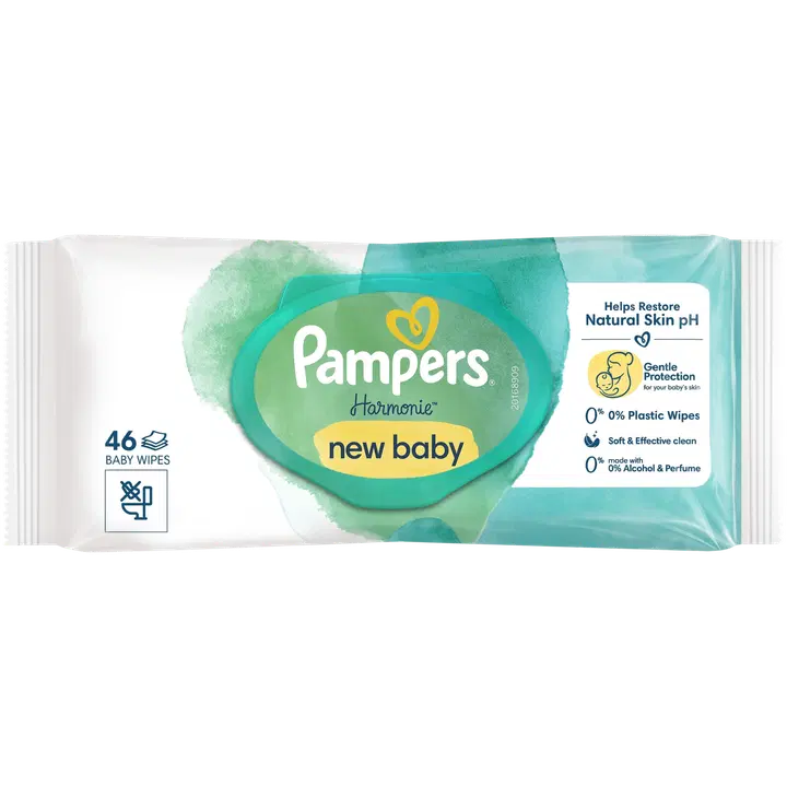 Pampers Harmonie new baby sis. aloe vera 46kpl puhdistuspyyhe