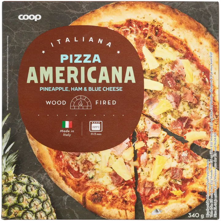 Coop Pizza Americana 340 g pakaste