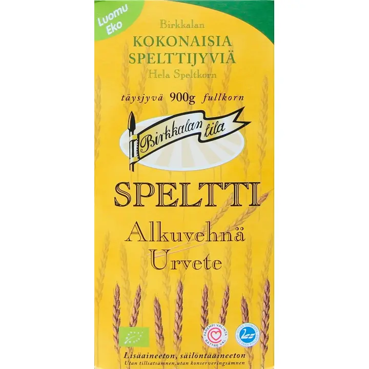 Birkkalan Tila Luomu kokonaisia spelttijyviä täysjyvä 900g