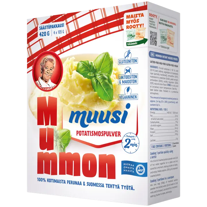 Mummon muusi 420g perunamuusijauhe maidoton 12 annosta