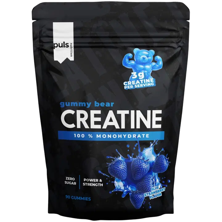 PULS Kreatiini kummikommid, Sinine maasikas, 90 tk