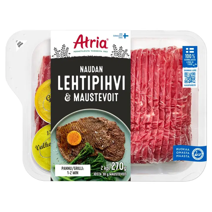 Atria Naudan Lehtipihvi ja maustevoit 270g
