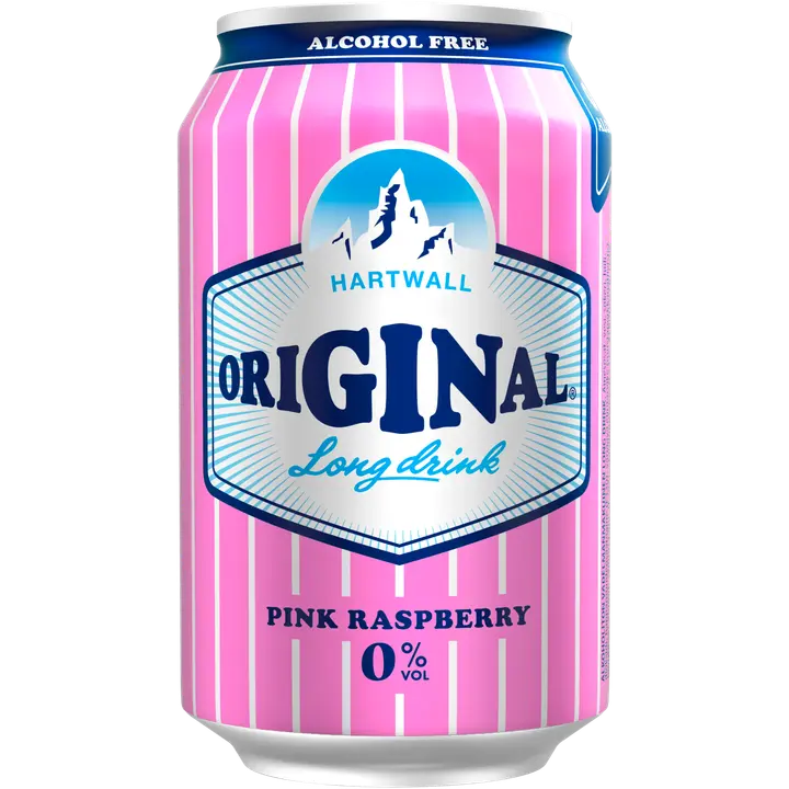 Hartwall Original Long Drink Pink Raspberry 0% 0,33 l