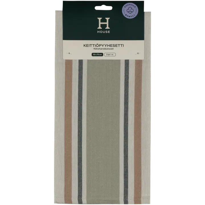 House keittiöpyyhe Stripe 50 x 70 cm 2 kpl