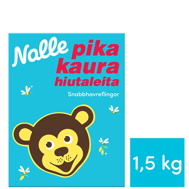 Nalle 1,5kg pikakaurahiutaleita
