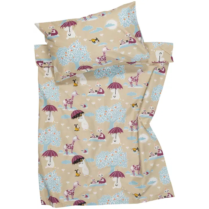 Moomin Arabia Muumi p.lak.set. 120x160  Sateenvarj.GOTS