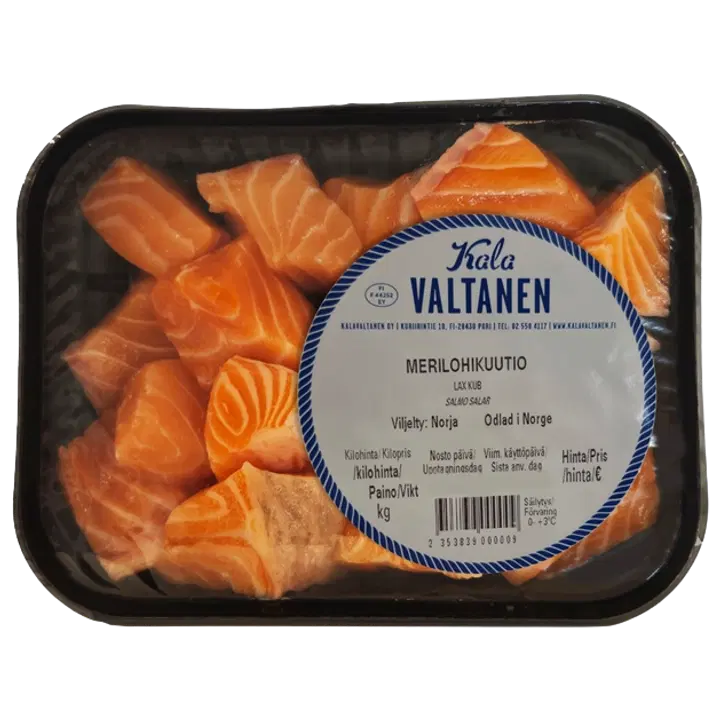 KalaValtanen ruodittu lohikuutio n. 500g