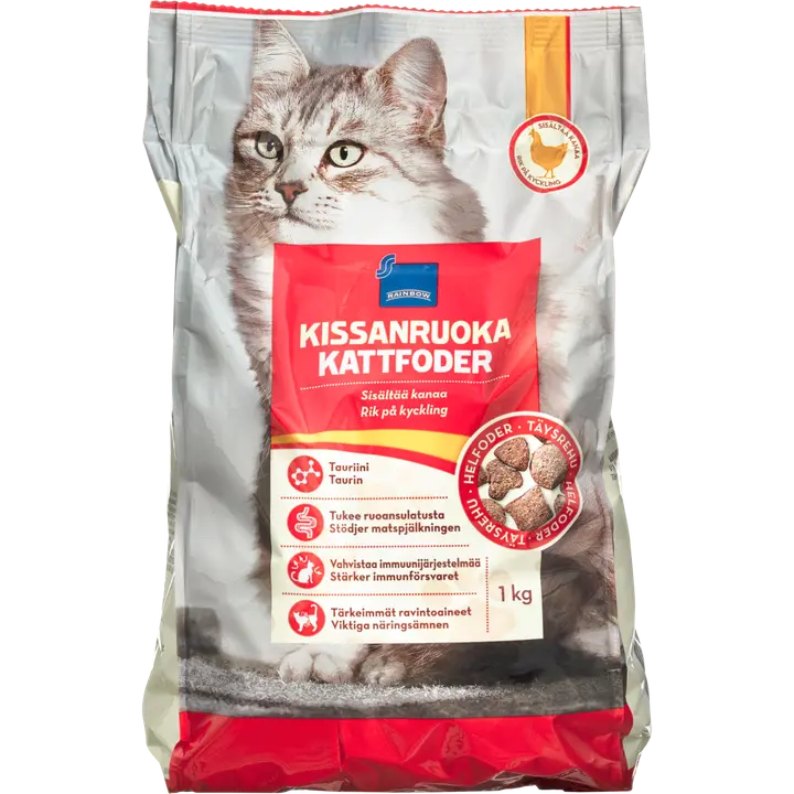 Kuivtoit kassidele kanaga, 1kg