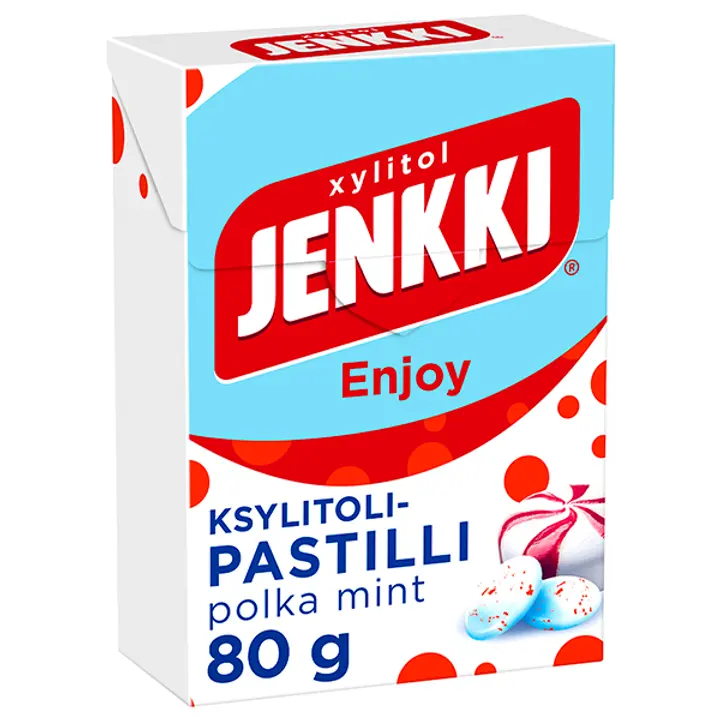 Jenkki Enjoy Polkamint ksylitolipastilli 80g