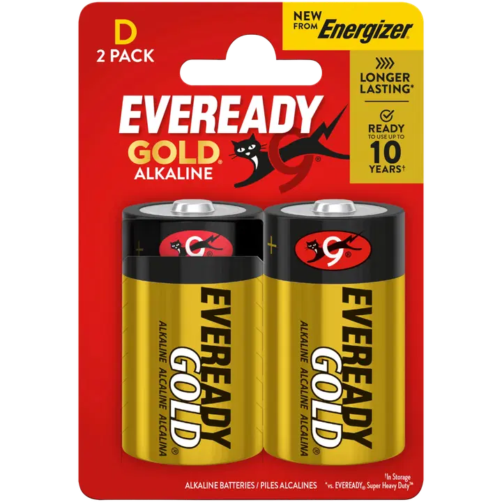 Eveready paristo Gold D paristo 2 kpl