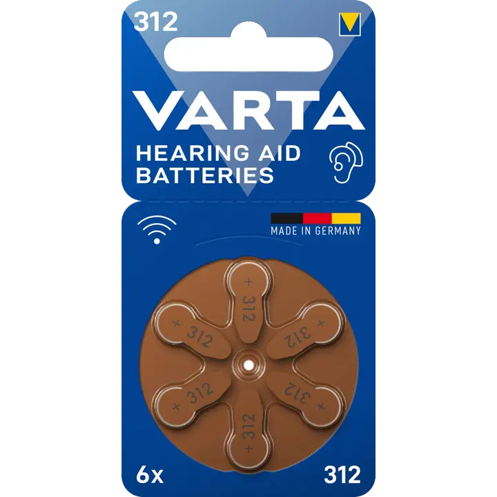 VARTA Kuulokojeparisto 312 6kpl