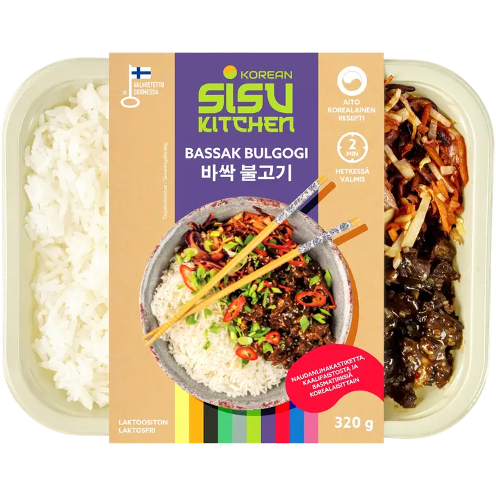 Korean Sisu Kitchen Bassak Bulgogi 320g