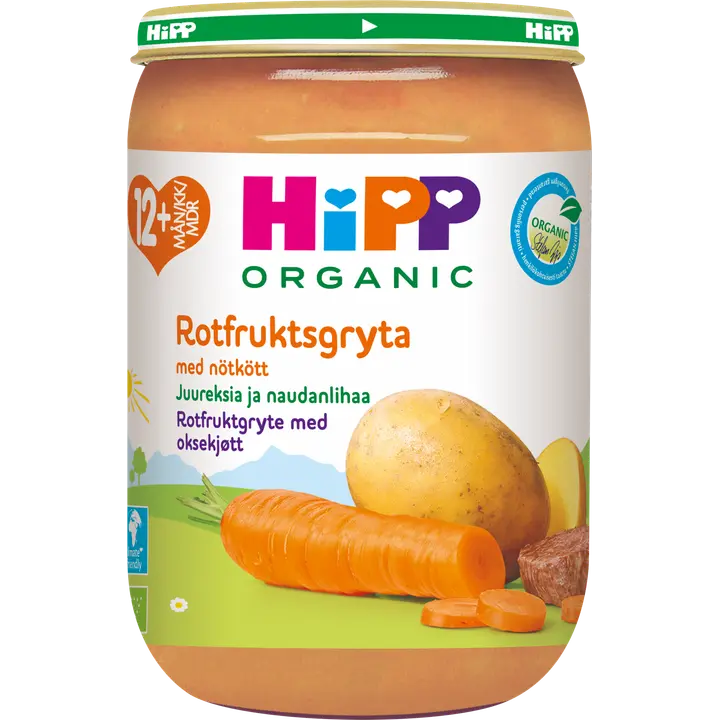 Hipp 220g Luomu Vihanneksia ja naudanlihaa 12kk