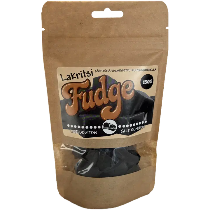 Lakumesta Oy Lakritsi fudge laktoositon ja gluteeniton 150g