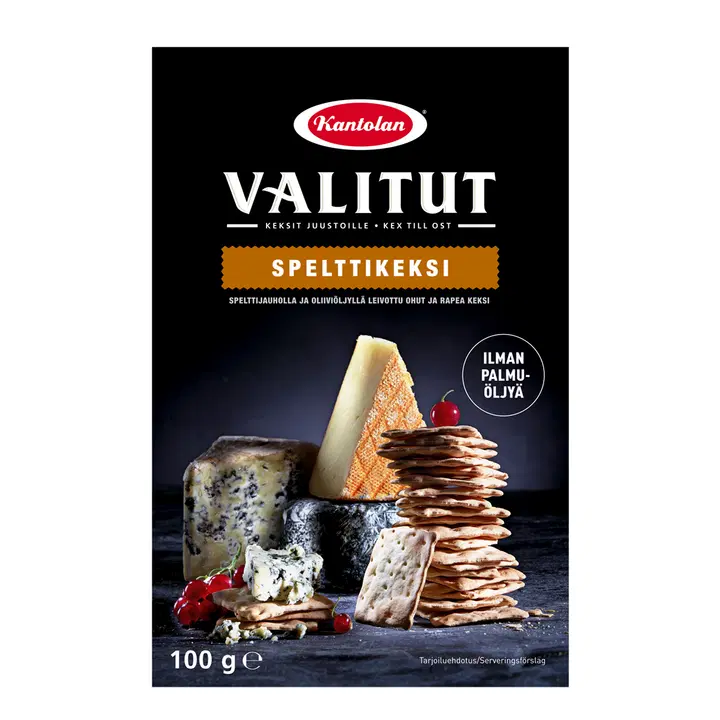 Kantolan Valitut dinkelkex 100g