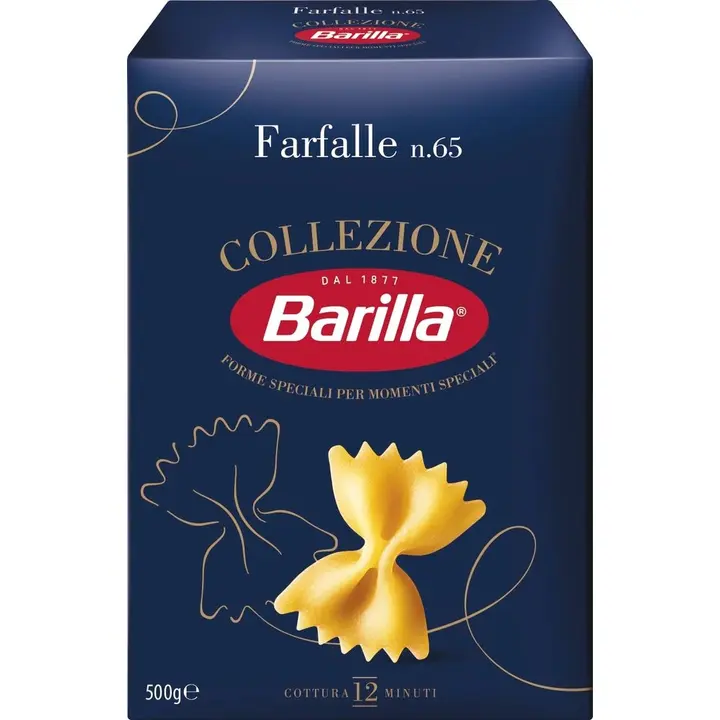 Barilla Collezione Farfalle n.65 durumvehnästä valmistettu pasta 500g