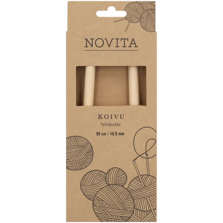 Novita Pyöröpuikko koivu 80cm - 10mm