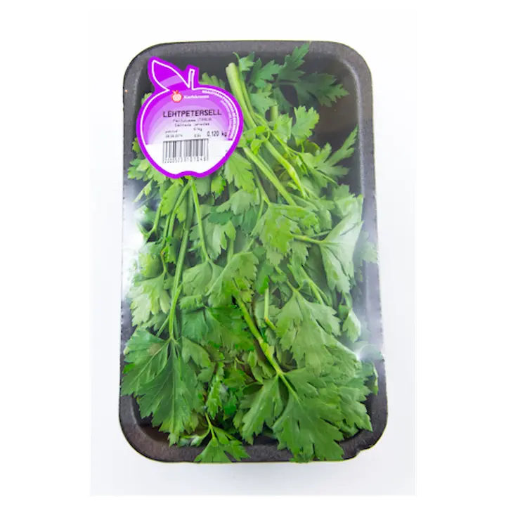 Lehtpetersell pakitud alusel